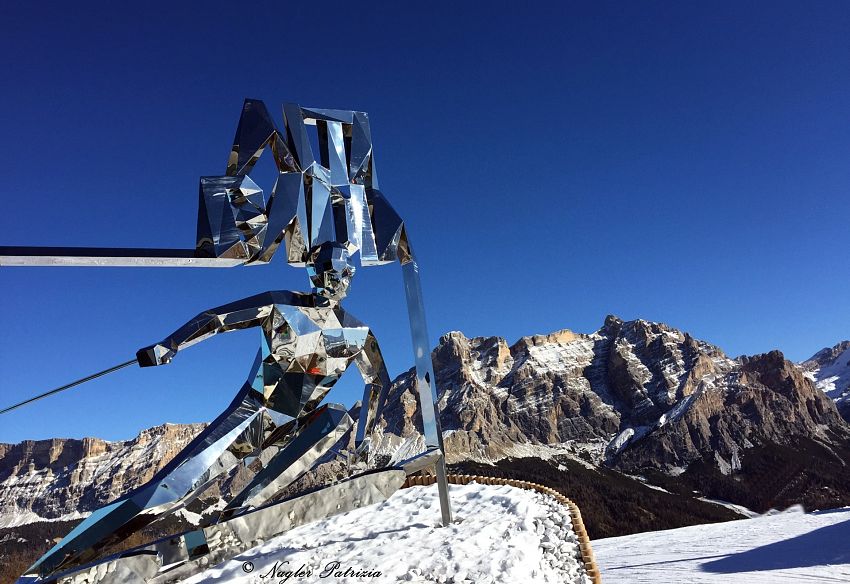 Alta Badia Skifahrer Symbol